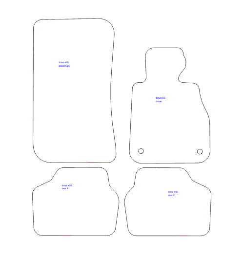 BMW 3 SERIES Car Mats M Sport E90/E91 2005 2011 Luxury Black + Logo £